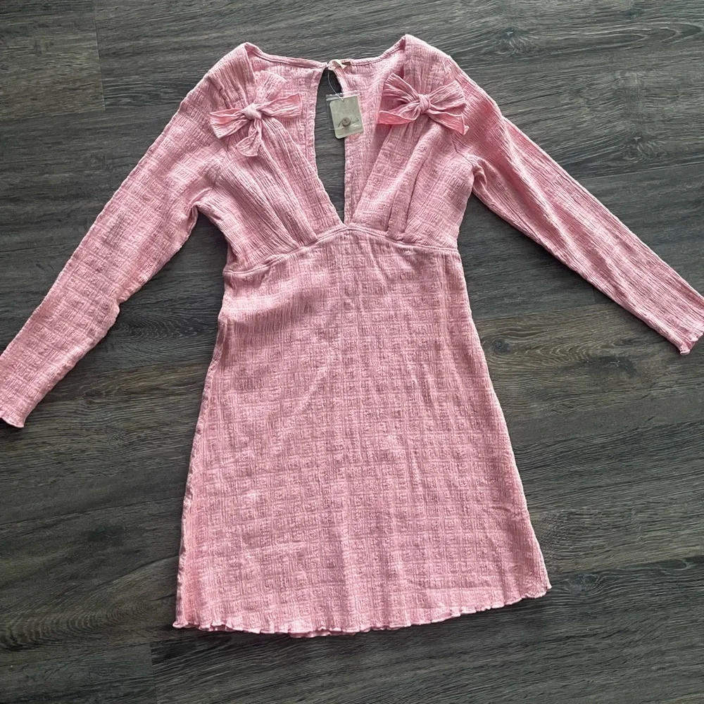 Free People | Palina Mini Dress Feminine Girly Baby Shower Coquette